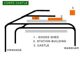 corfe castle station plan